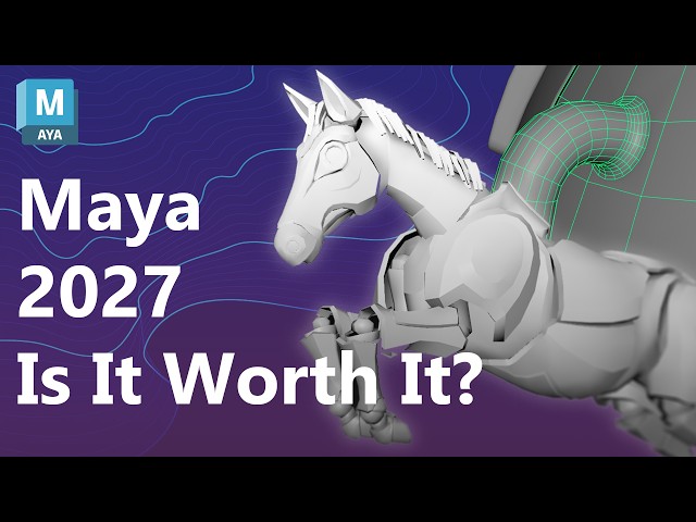 Maya 2027 New Features EXPLAINED: Smart Bevel, Horse Animation, And More