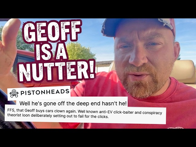 That Geoff Buys Cars fella has 'GONE OFF THE DEEP END!'