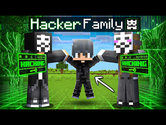 I Got ADOPTED by PRO HACKER FAMILY in Minecraft...