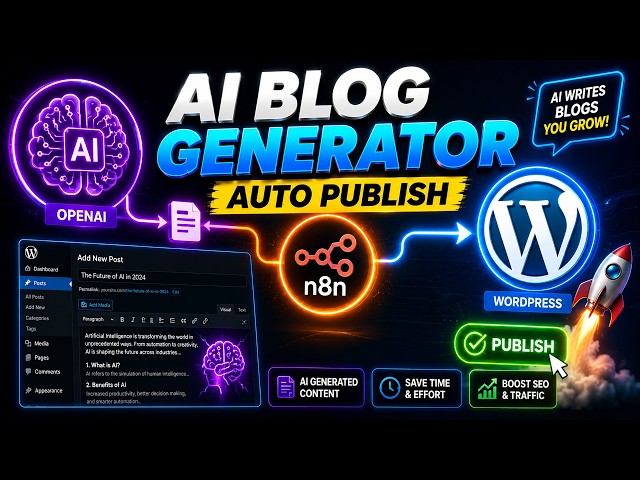 Auto Generate AI Blog Posts & Publish to WordPress using n8n
