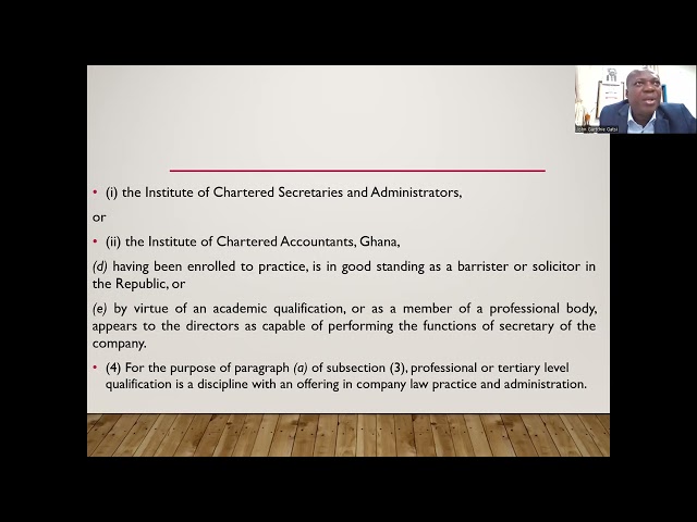Company secretary
