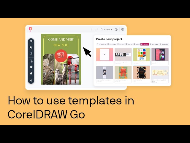 How to edit templates with CorelDRAW Go | Step-by-step tutorial