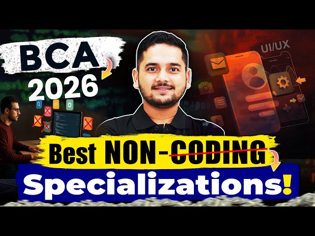💥Top 3 BCA Non Coding Specialization 2026? BCA Without Coding! #bca #bcaspecialization #noncoding
