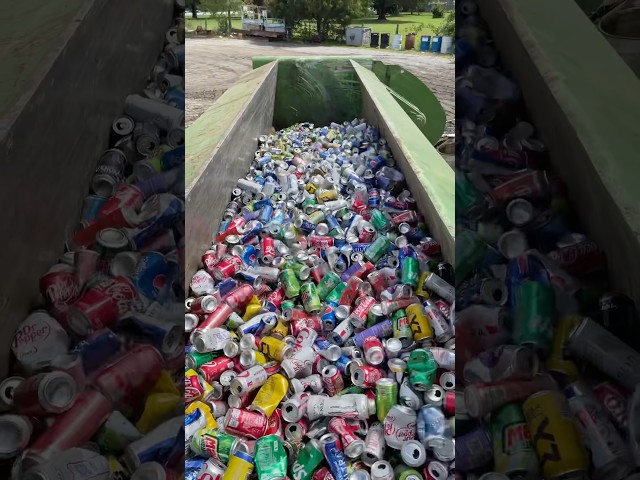 #aluminum #cans #ubc #pop #soda #scrapyard #recycle #recycling #baler #s5000