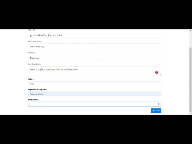 Job_Portal || MiniProject ||Python || Flask