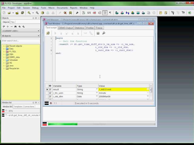 PL/SQL Developer Test Manager: Regression testing all routines in a package