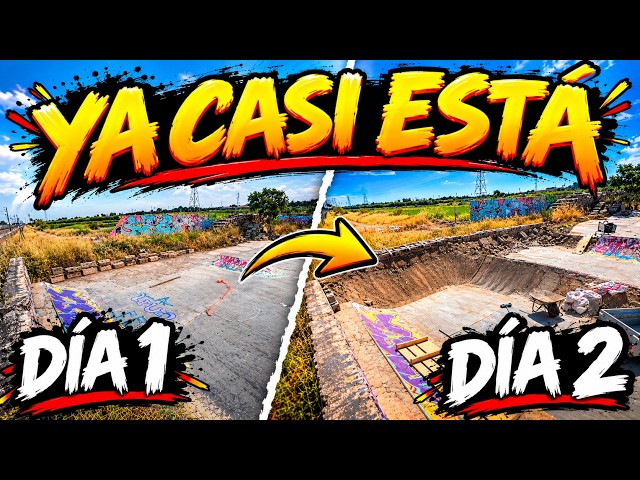 ✅CONSTRUYENDO UN SKATEPARK✅ BOWL DOBLE !! DIY VAGAPARK / parte 2 ¡¡¡ falta poco!!!