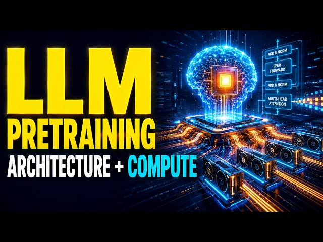 LLM Pretraining Architecture and Computational Requirements