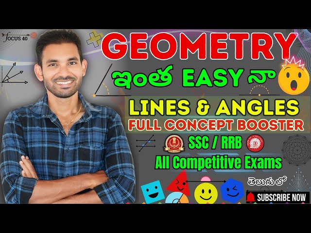 🔥Geometry Made Super Easy | Lines & Angles Full Class by KK Sir | SSC, RRB & All Competitive Exams