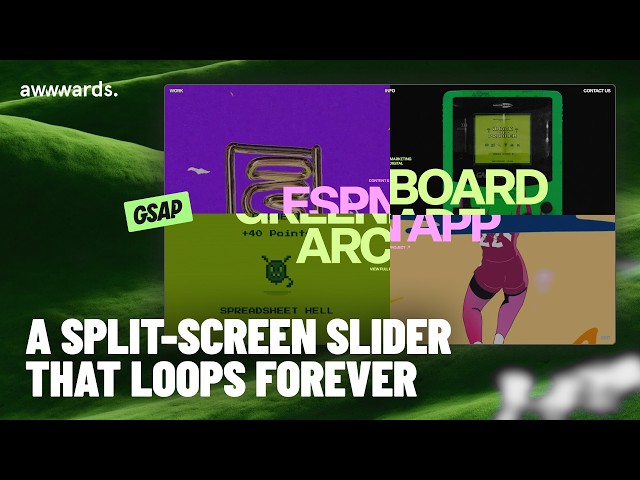 GSAP Split This Infinite Content Slider Down the Middle and Both Halves Started Showing Off