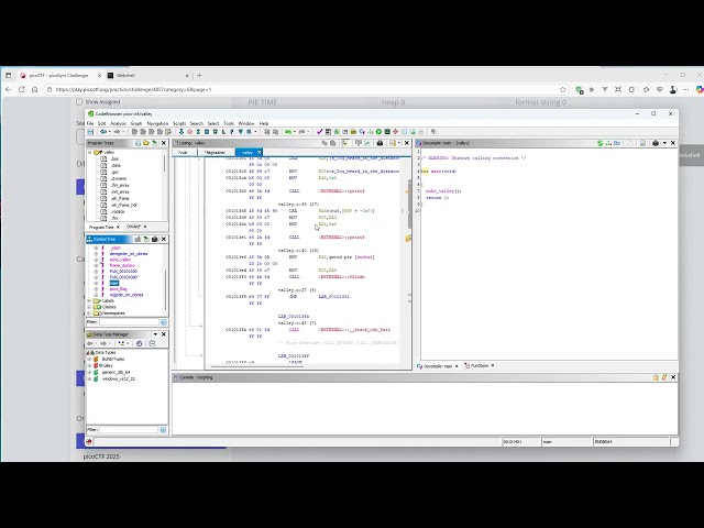 [picoCTF pwn] Echo Valley (Medium) – Leak ก่อนแล้วค่อย Hijack: Format String - Ret2win