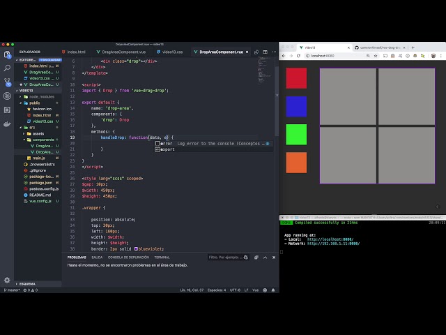 Vue Components. Componentes de terceros. Drag & drop (I) [18]