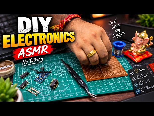 I Built This Tiny Electronic Gadget From Scratch 🔧 | Satisfying Electronics ASMR