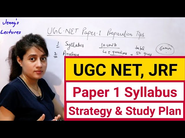 UGC NET Exam | Paper 1 Syllabus | Preparation strategy | Important Tips for preparation