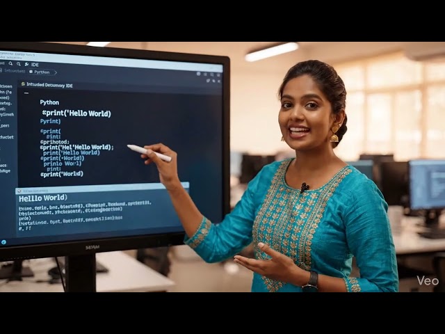 Python First Class: Hello World Program by a Telugu Tutor | Python for Beginners