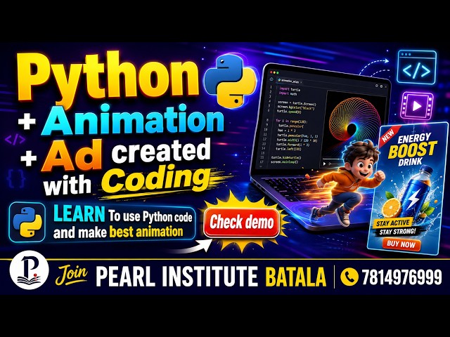 Python Animation & Advertisement Using Coding | Amazing Python Project Demo #shorts #python