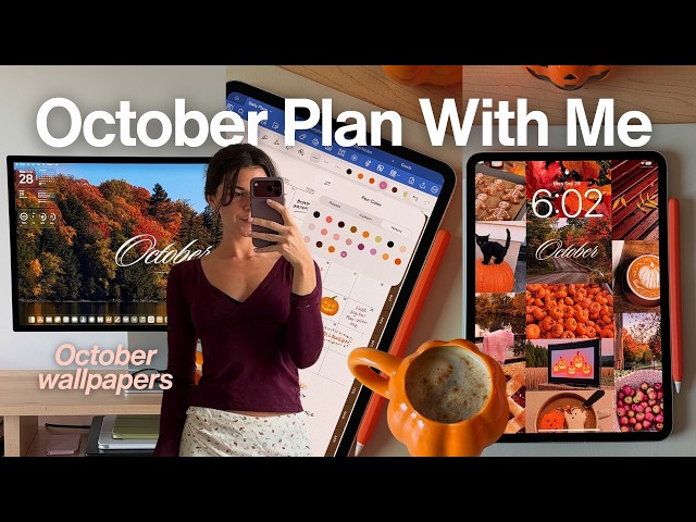 OCTOBER PLAN WITH ME 🎃 Digital Planning, Fall Reset, & Vision Board