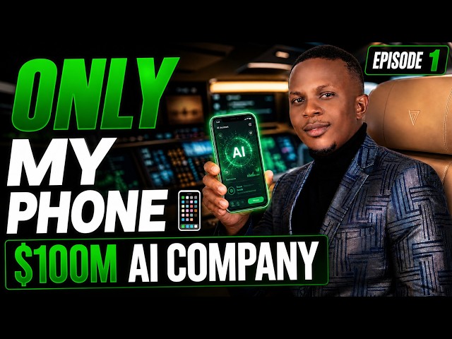 Episode 1 I Started A $100M AI Business On My PHONE  | AI  | Using  Lovable.
