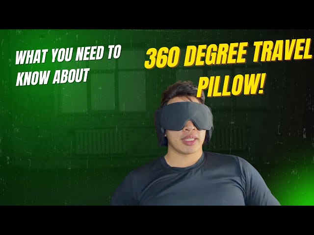 A Travel Pillow with a 360 Degree Head Strap!
