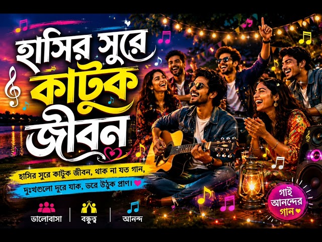 Hasir Sure Katuk Jibon / Thakna Joto Gaan / হাসির সুরে কাটুক জীবন / থাক না যত গান / New Bangla gaan