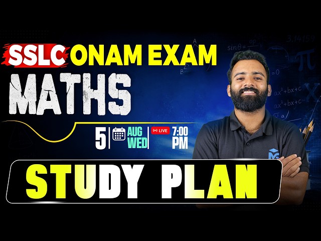 SSLC Onam Exam 2026 Maths Study Plan !!  | LIVE | MS SOLUTIONS