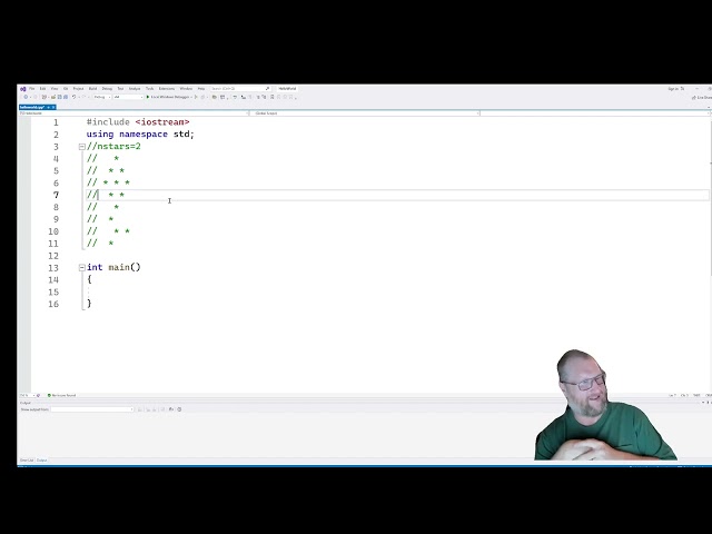 Recursion and the Call Stack: Build a Star Diamond Pattern