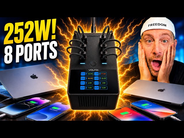 The Most Powerful Desktop Charger I’ve Tested - SABRENT 252W Charger