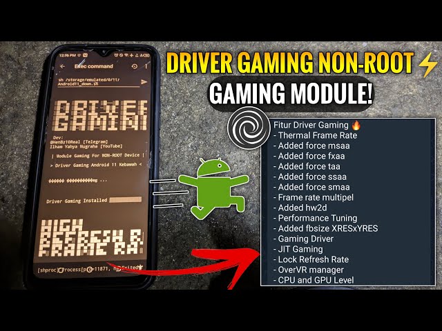MODULE FOR GAMING ANDROID DEVICES!! DRIVER GAMING NON-ROOT⚡️ | IMPROVE PERFORMANCE/GAMING EXPERIENCE