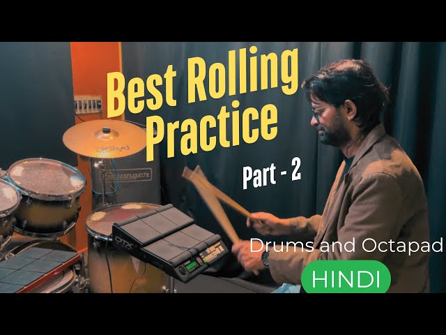 Drums Octapad Lesson | 5 Best Rolling Practice with Rhythm