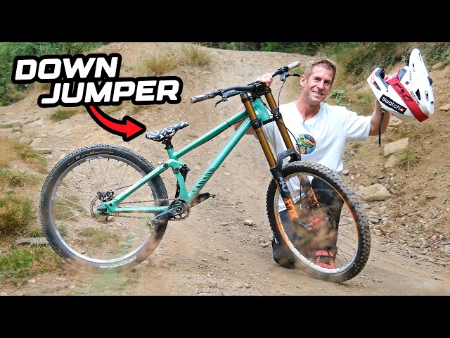 I PUT DOWNHILL FORKS ON MY JUMP BIKE - DOWN JUMPER IS BORN!
