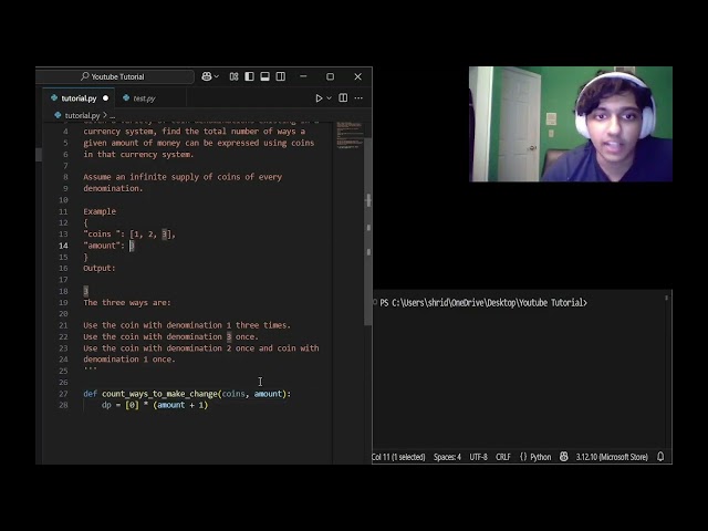 Number of Ways to Make Change (Dynamic Programming)