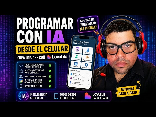 Cómo PROGRAMAR con IA desde el CELULAR 🤯 | Crea una APP con Lovable paso a paso