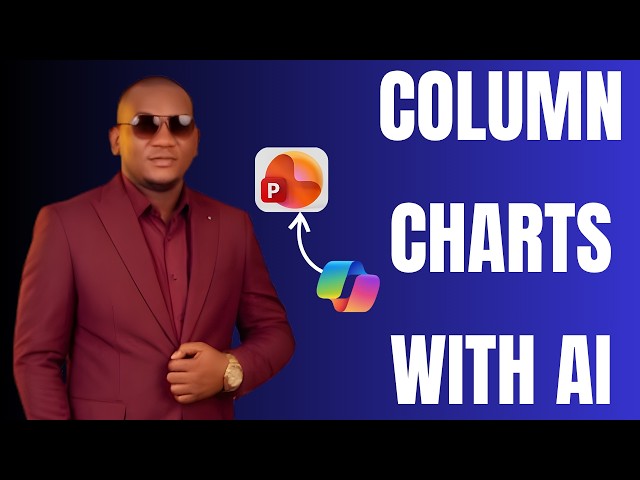How to Create Column Chart in PowerPoint with Microsoft Copilot AI
