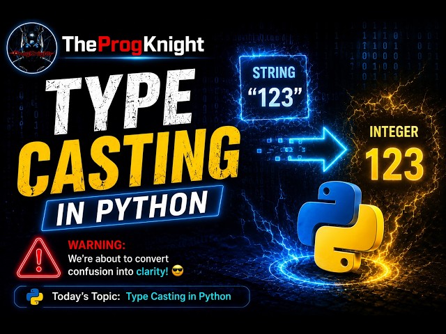 Python Type Casting Explained in 10 Minutes | int(), float(), str() | Python Tutorial