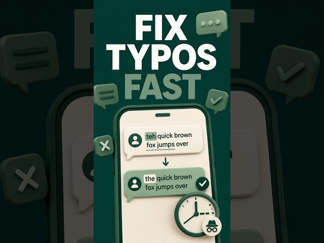 ChatGPT Tutorial: Fix Typos Without Saving the Chat