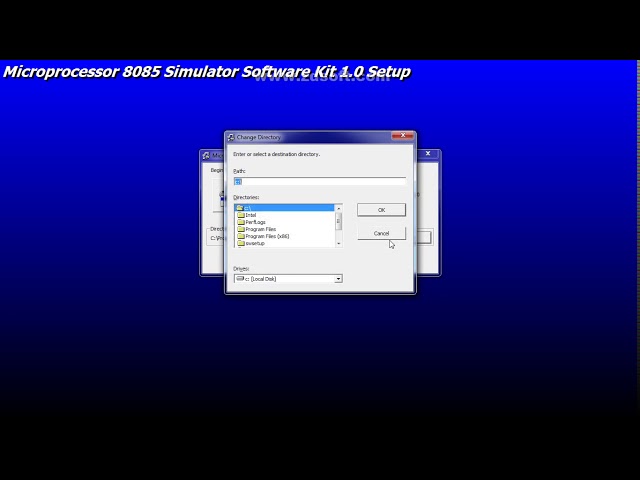 How to install 8085 Simulator Software Kit