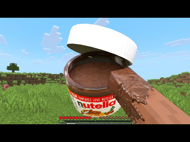 Realistic NUTELLA in Minecraft! 🍫🌰