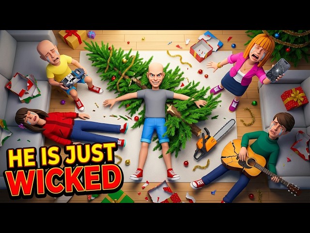 Classic Caillou Ruins Christmas Morning / Destroys All the Gifts 😱/ Grounded