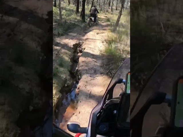 Tandem Tumbles #advbike #dualsport #dirtking #husky701 #t7 # #dirtbike