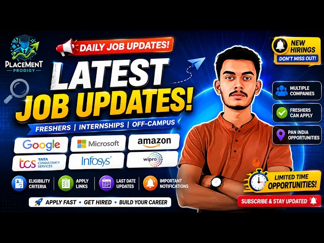Top LinkedIn Hirings Today | Jobs for Freshers | Apply Now