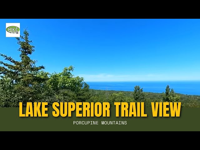 Porcupine Mountains - Lake Superior Trail View (360 Video, VR)