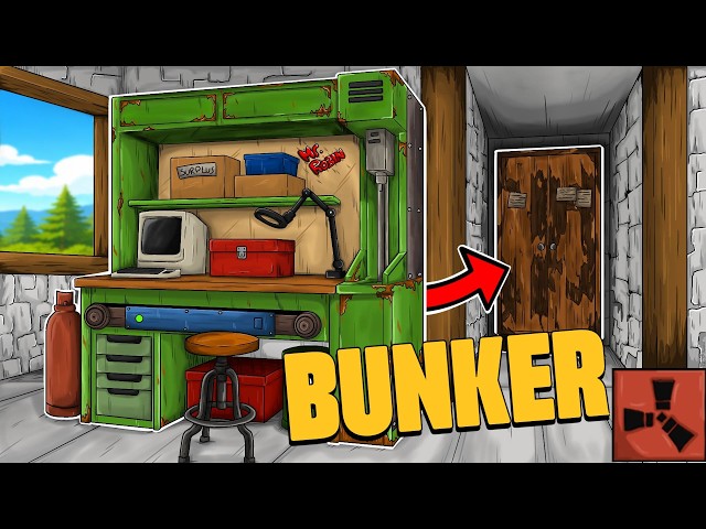 I Built a NEW Meta Invisible Workbench Bunker in Solo Rust...