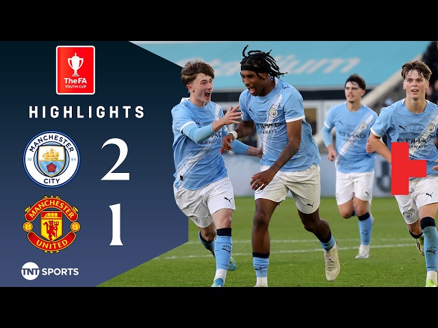 Reigan Heskey Scores Late Winner 🏆 | Man City U18 2-1 Man United U18 | FA Youth Cup Final Highlights