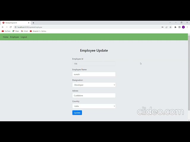 Angular Basic CRUD operation