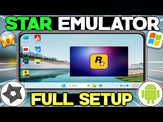🔥 NEW WINDOWS EMULATOR FOR ANDROID : Star Emulator Complete Setup Guide | Play Pc Games On Mobile