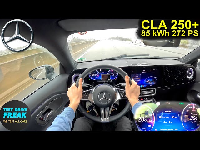 2025 Mercedes-Benz CLA 250+ (272 PS) TOPSPEED POV ⚡ Autobahn Drive | No Speed Limit |  Topspeed Test