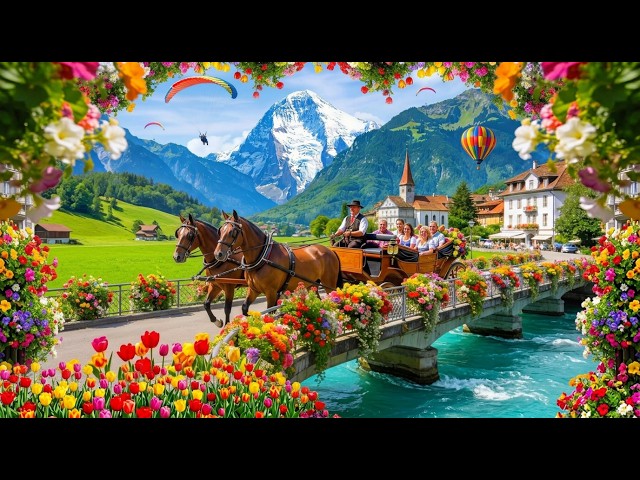 Interlaken Switzerland 🇨🇭 4K || Celebrating Swiss National Day in the Most Famous Swiss Town