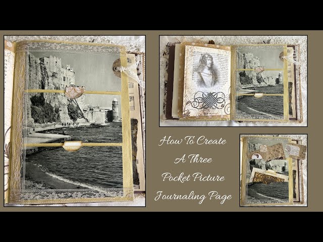 How To Create A Three Pocket Picture Journaling Page - Neutral Journal - Part 6