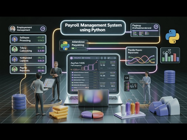 💼🔥 Payroll Management System Using Python | Full Python Project for Beginners & Students | python