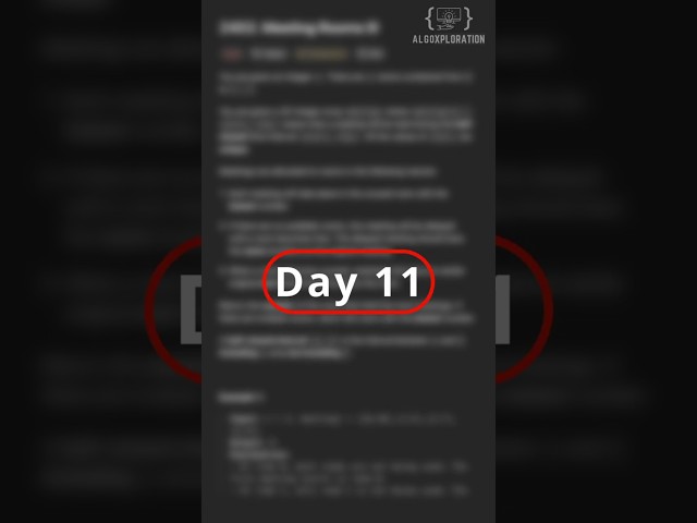 Day 11: LeetCode Daily Challenge– Meeting Rooms III 🧠